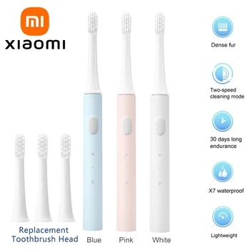 XIAOMI Mijia T100 brosse a dent electrique rechargeable par USB voyage porte brosse à dents électronique étanche têtes de remplacement IPX7 colorée sonique toothbrush brosses à dents