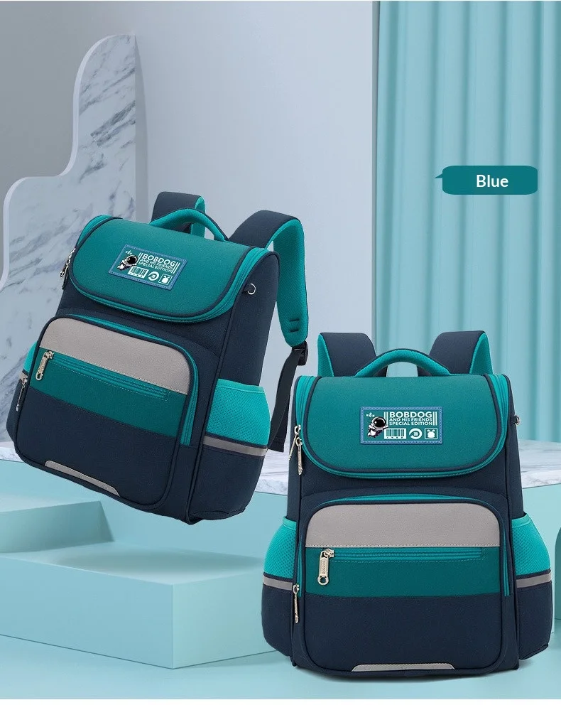 Children School Backpack, Spine Protective Waterproof Reflective Lightweight School Bag for Primary School Kids