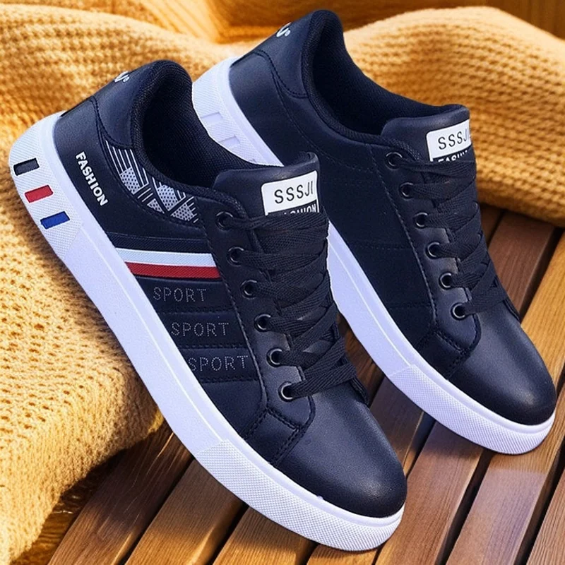 

Men's Sports Versatile Board Shoes Korean Version of Trendy Men's Shoes Student Little White Shoes Flat Baseplate Shoes
