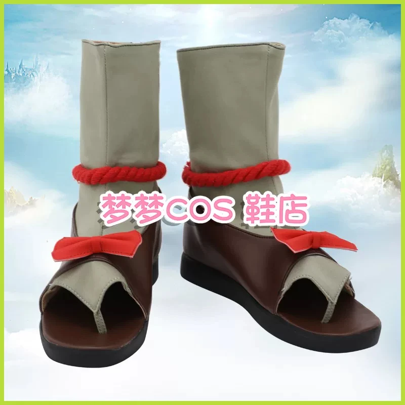 Monster Hunter Rise Yomogi Cosplay Shoes Boots ‌‌Game Costume Boots Halloween Accessories Props Boots