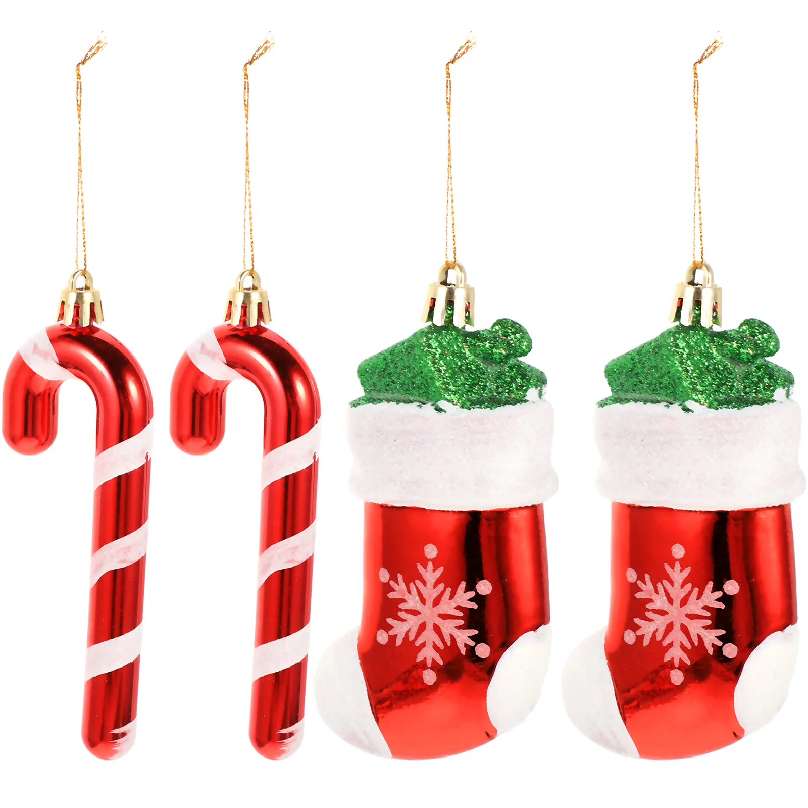 

4 Pcs Xmas Hanging Christmas Ornaments Pendant Decoration Decorative Ball Plastic