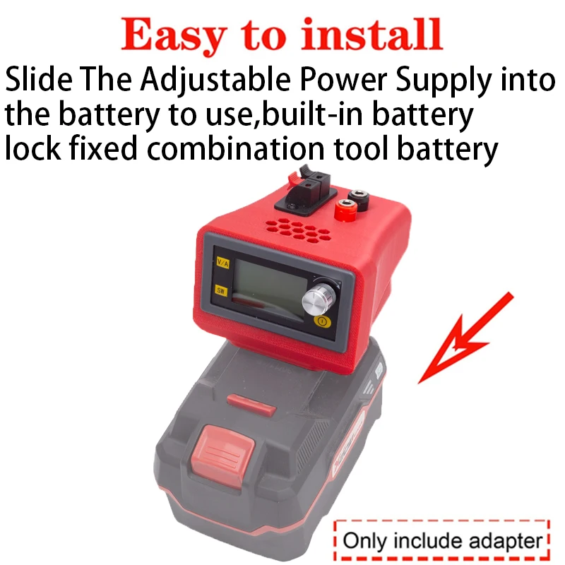 Imagem -03 - Cnc Ajustável dc Regulado Fonte de Alimentação Buck-boost Controlador Adequado para Lidl Parkside X20v Li-ion Bateria Adaptador