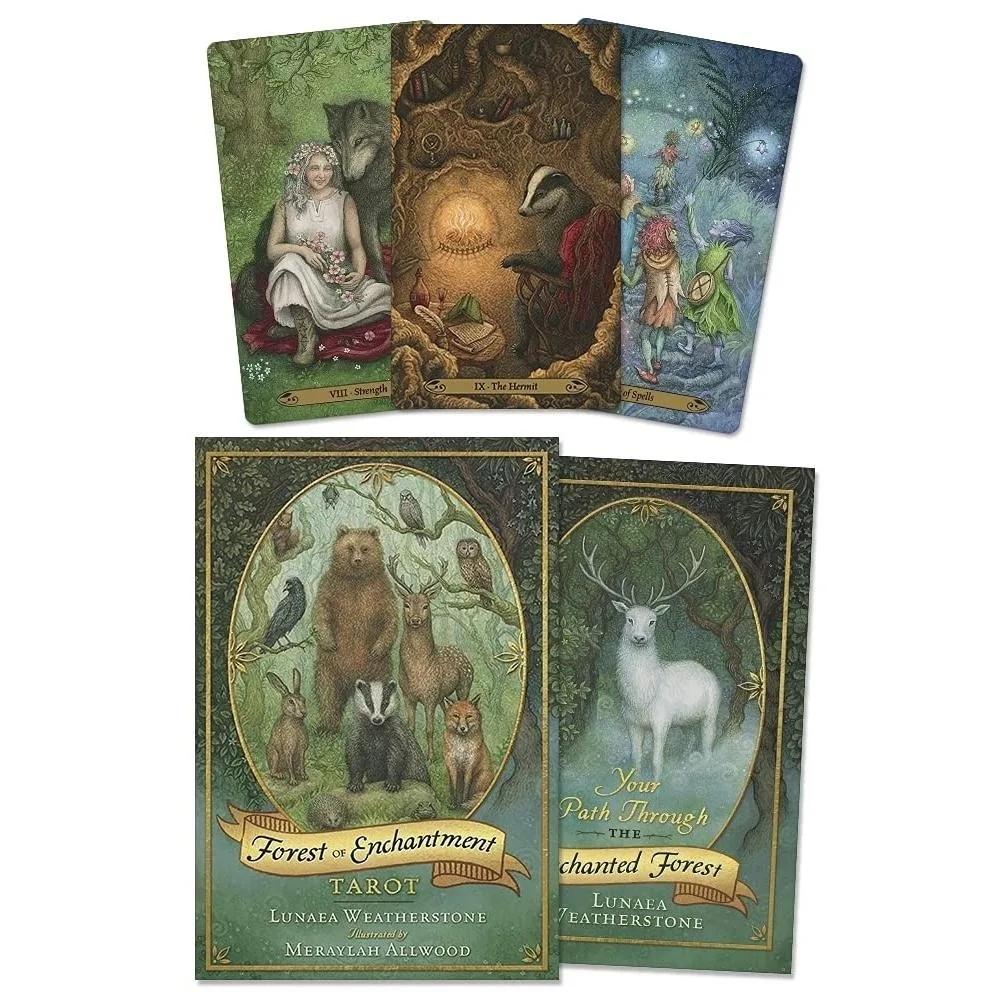 78pcs Forest of Enchantment Tarot Cards Deck Game English Broad Game