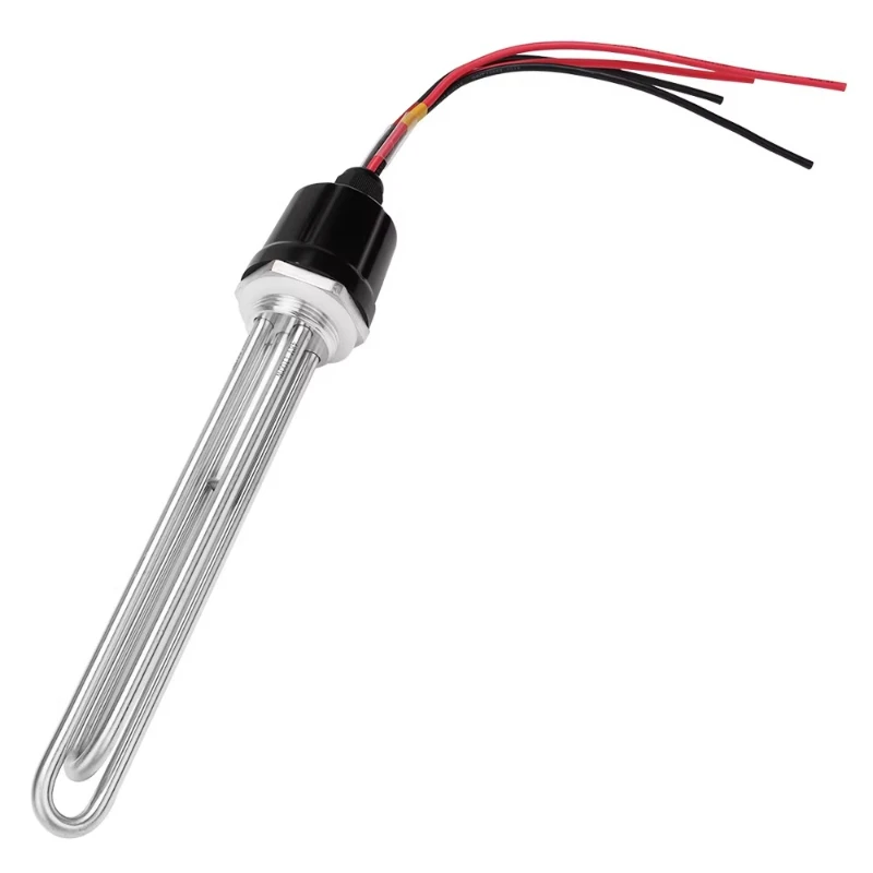 

Water heater element with thermostat element