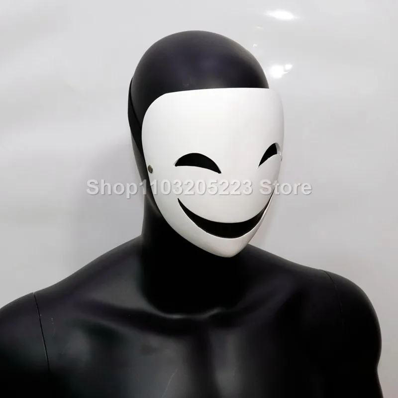 Masks, children's anime, Halloween parties, white masks, resin role-playing costumes, props, party supplies