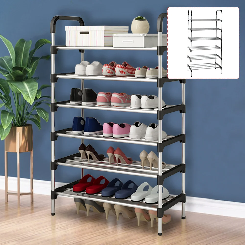 6 Tier Metal Shoe Rack Shoe Storage Stand Organiser Hot Sale