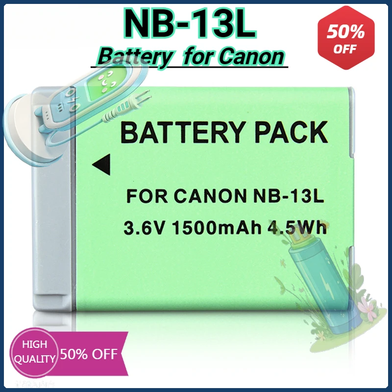 

NB-13L NB 13L NB13L 1500mah Battery for Canon PowerShot G5X G7X G9X G7 X Mark II G9 X SX620 SX720 SX730 HS Batteries