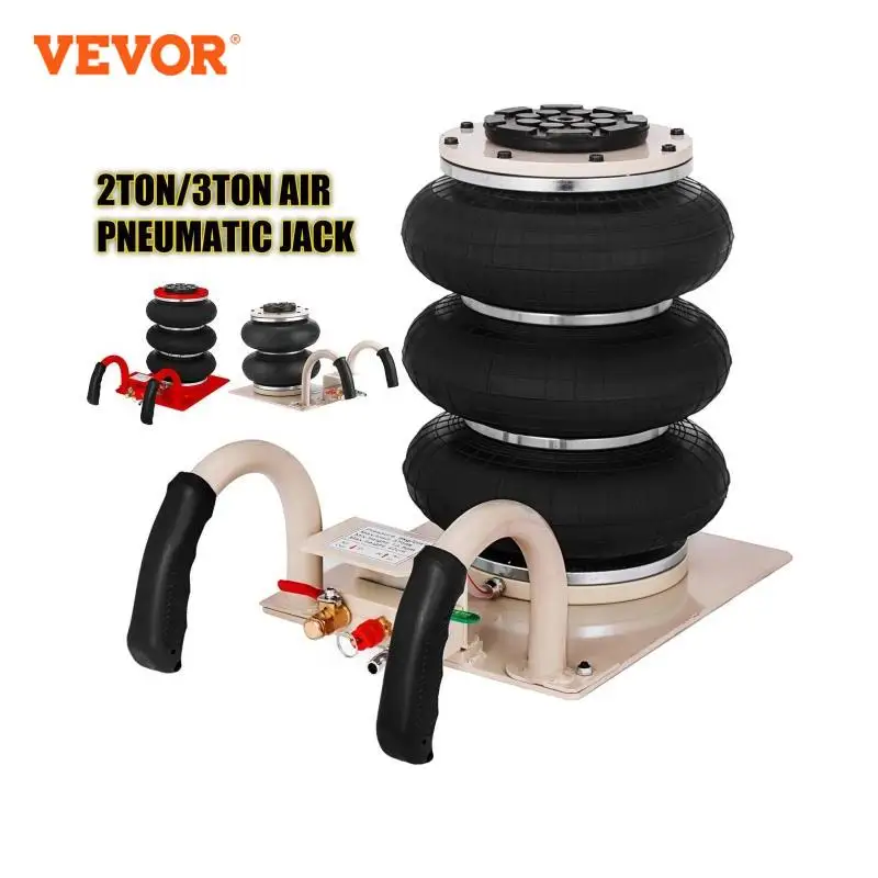 VEVOR Bolsa de Entrada de Aire 2 / 3T Entrada de Aire Salidas Hidráulicas de Entrada de Aire Triple para Automóviles Rango de Altura 13,5-40cm Salida Neumática para Automóviles SUV Todoterreno
