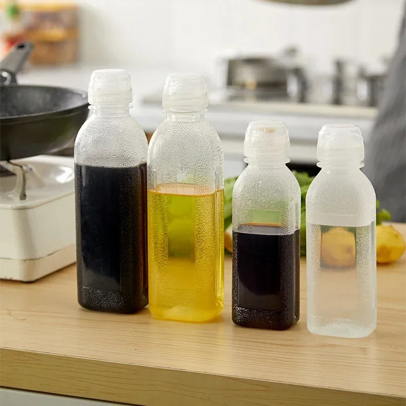 Economic Oil-Bottle Kitchen Oil Spray Bottle Condiment Squeeze Bottles Cooking Baking Ketchup Mustard Hot Sauces Olive Oil