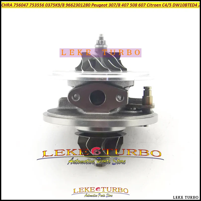 Turbo Cartridge CHRA GT1749V 753556 756047 0375J1 0375K1 For Citroen C4 C5 II For Peugeot 307 407 508 308 FAP 2.0L HDi DW10BTRD4