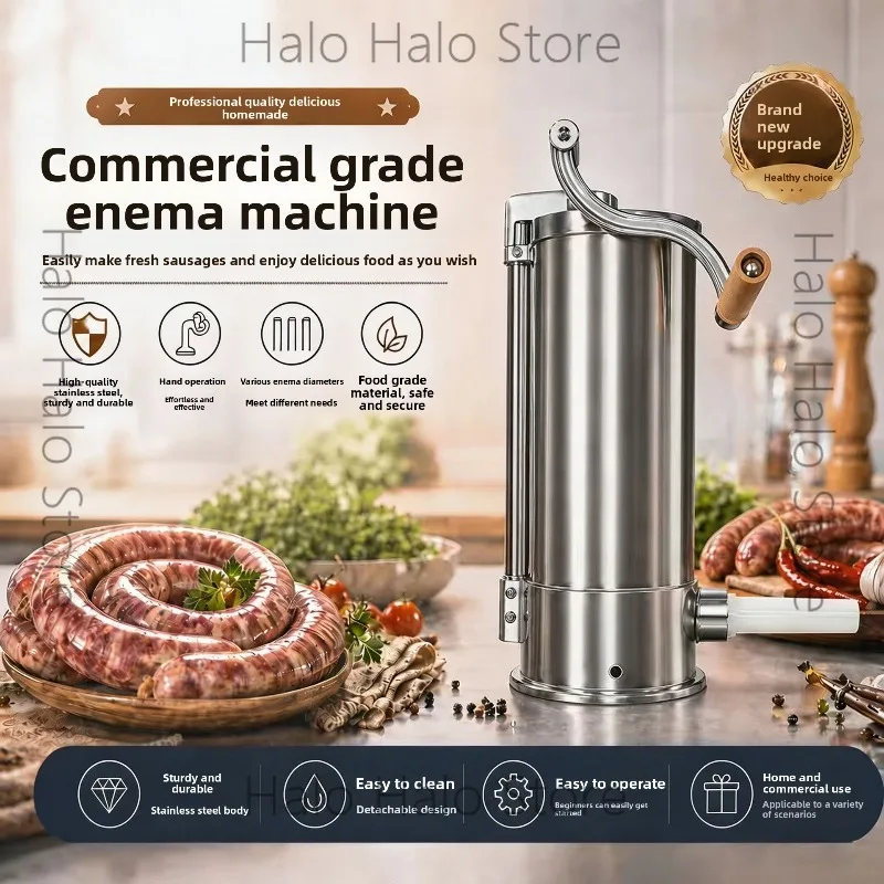 Vertical manual sausage filling machine Stainless steel sausage filling machine Enema artifact