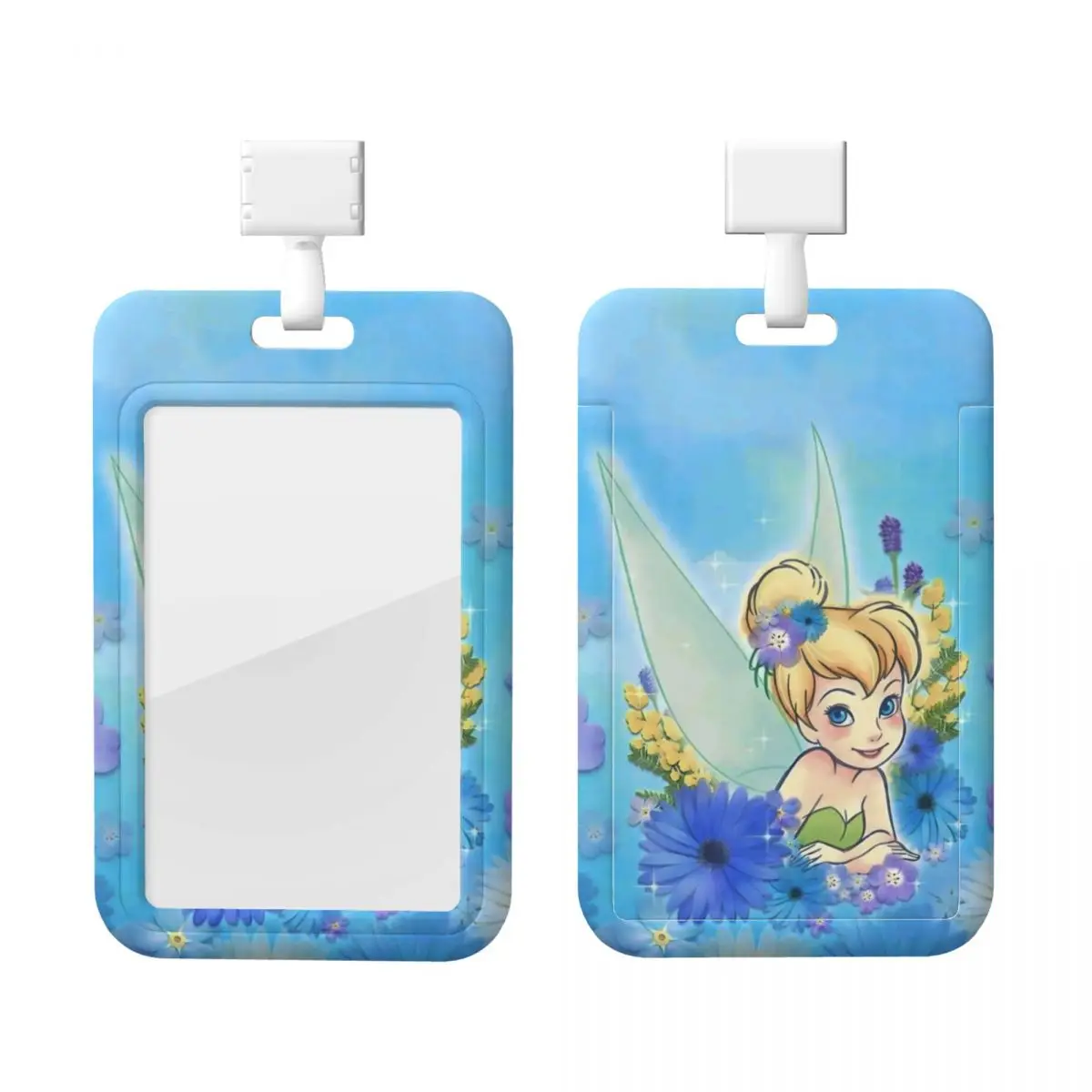 

Custom Tinker Bell Cute Cartoon Credit Card Holders Neck Strap Lanyard ID Badge Card Holder Factories Engineers Card Holder