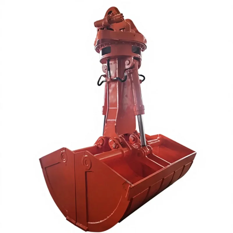 

High Strength Clamshell Hydraulic Rotating Grab Bucket For Construction Waste & Mud