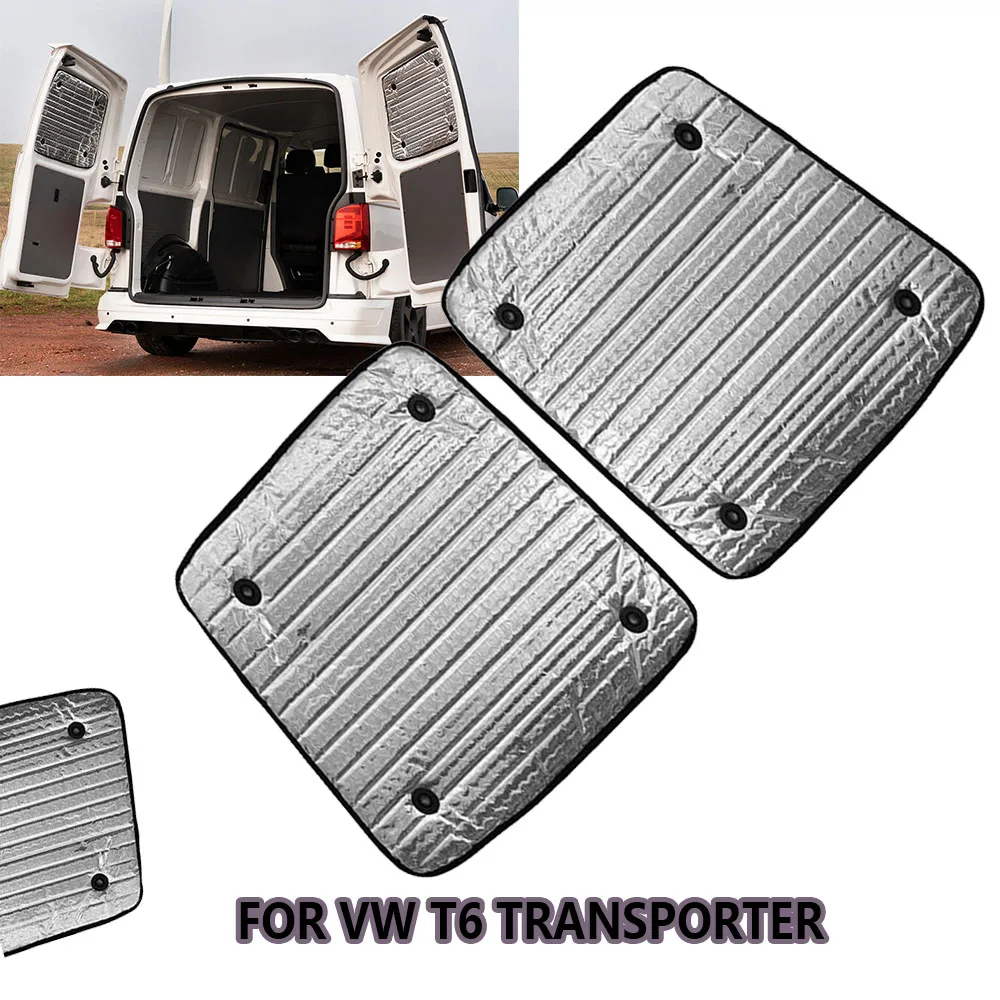 2PCS Heat Insulation Window Blind Fits For Box-type truck Rear Twin Door Heat Insulation truck Insulation Accessories 60*70cm