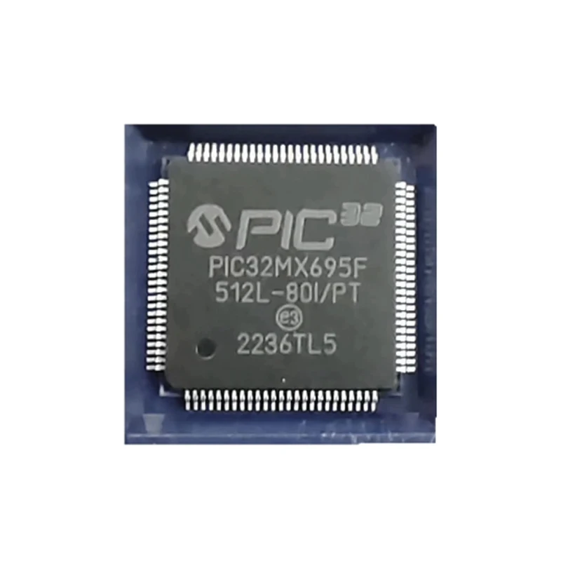 1 Piece PIC32MX695F512L-80I/PF TQFP-100 Silk Screen PIC32MX695F512L QFP Chip IC New Original