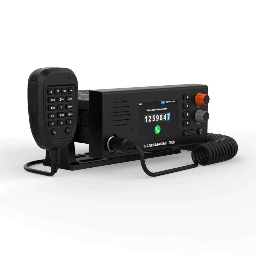 Marine UHF RadiTelephone D908 morski Transceiver Walkie Talkie statki telefon z interkomem Radio mobilne