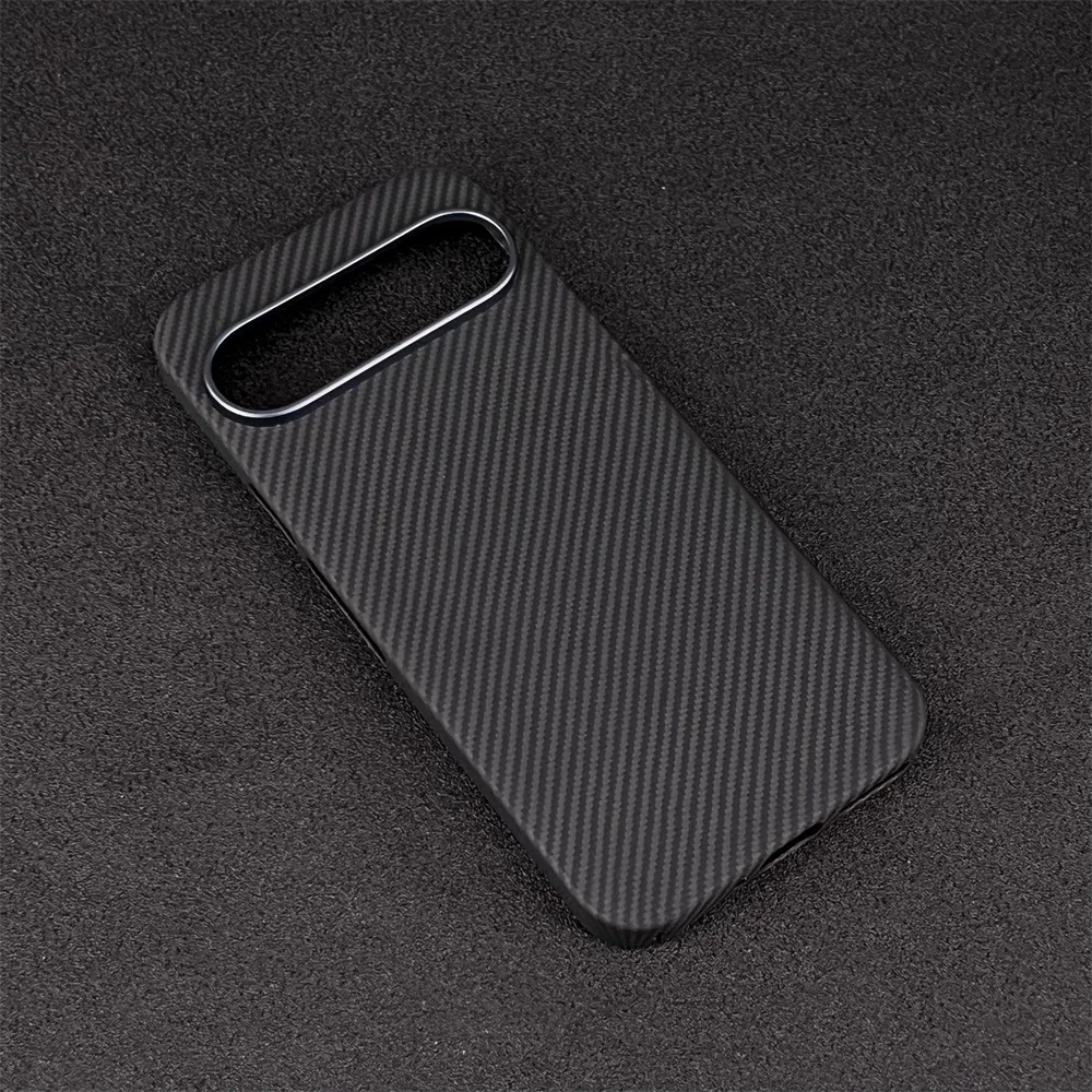 حافظة هاتف من ألياف الكربون الحقيقية لهاتف جوجل بيكسل 9 10 برو XL رفيعة للغاية مضادة للسقوط من ألياف الكربون حافظة لهاتف جوجل بيكسل 9A #5