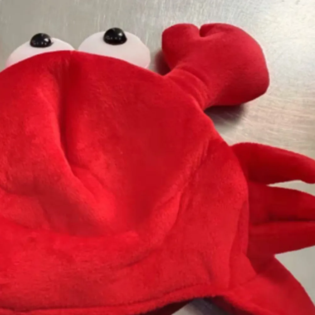 

Adorable Crab Hat Cosplay Headwear Novelty Costume Accessories Stuffed Photo Props Party Festival Dance Show Masquerade Ball