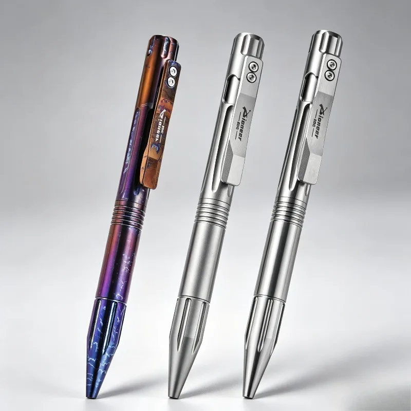Titanium Tactical Pen Multifunctional Window Breaker Emergency Survival Tool Pen With Key Ring Camping Hiking Gift For Men