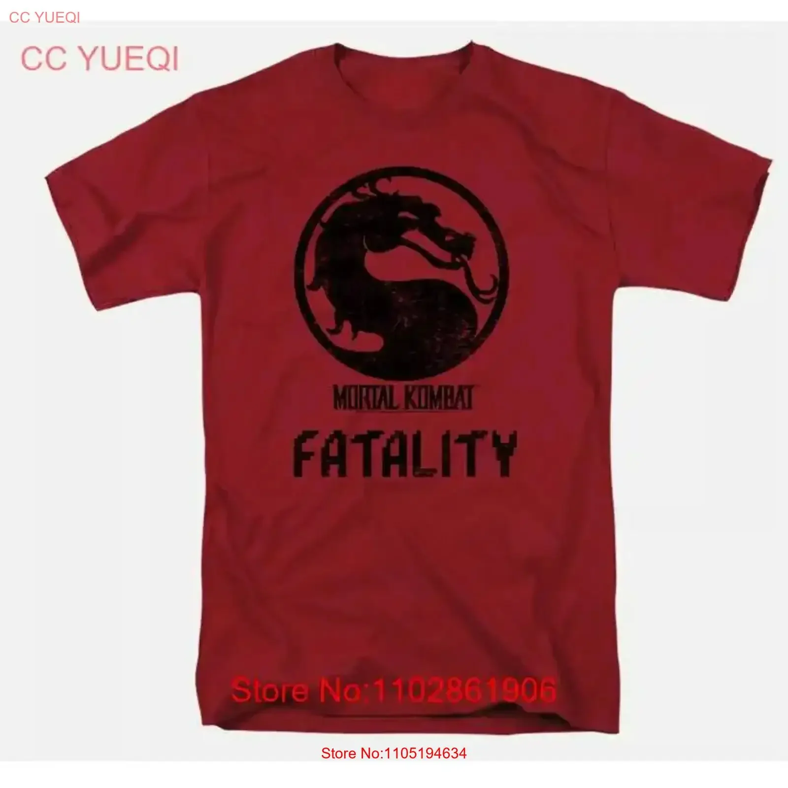 MORTAL KOMBAT KLASSIC FATALITY Licensed Adult Men's T Shirt SM 5XL vintage Washed Casual graphic Breathable designer clothes