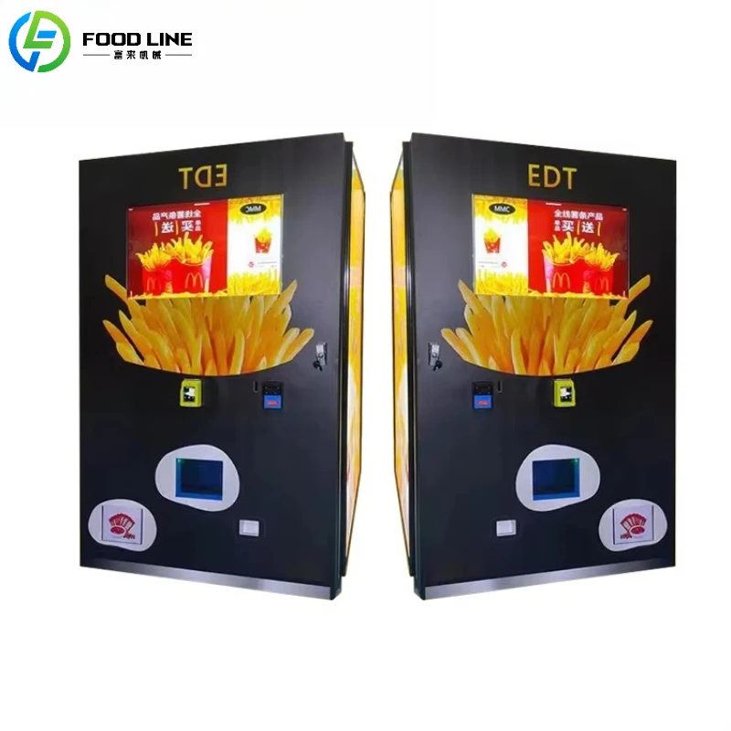 

Customized Smart French Fries Vending Machine High Capacity Remote Monitoring Fried Potato Vending Equipment for Restaurant