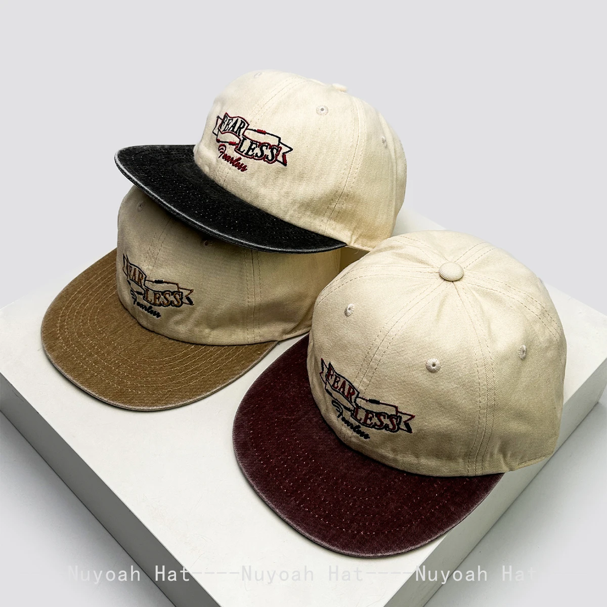 

New Men Women Color Block Letters Embroidery Baseball Hats Sunshade Personal Versatile Flat Eave Peaked Caps ins Fashion Street