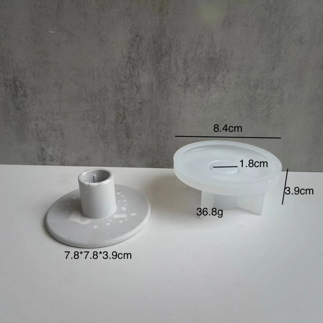 Portacandele a strisce forme a ciambella stampi in Silicone portacandele profumati stampi in gesso stampi epossidici