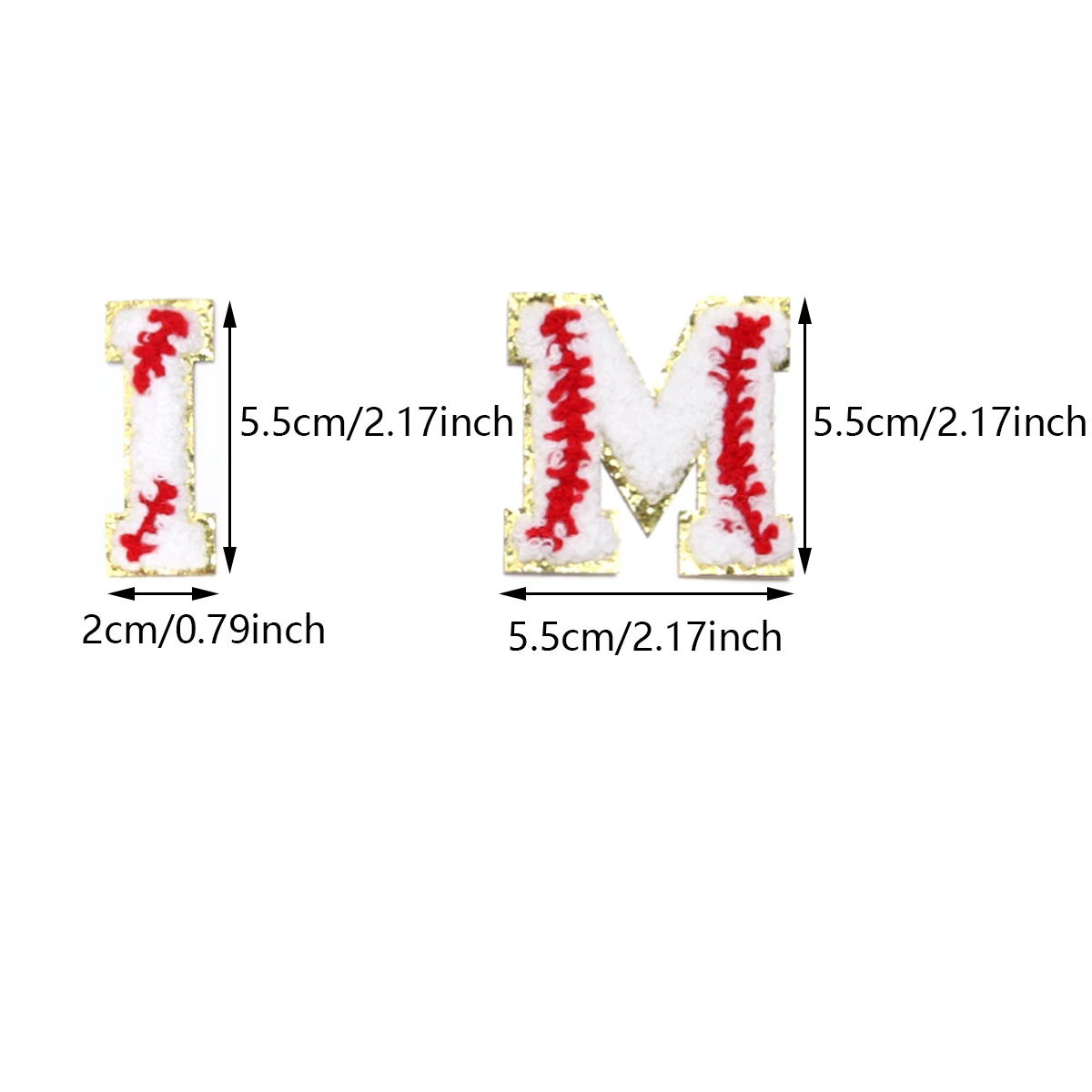 26pcs Letter Patches Baseball Pattern Towel Embroidery Patches Iron on Clothes Stickers Appliques DIY Sewing Craft Accessories