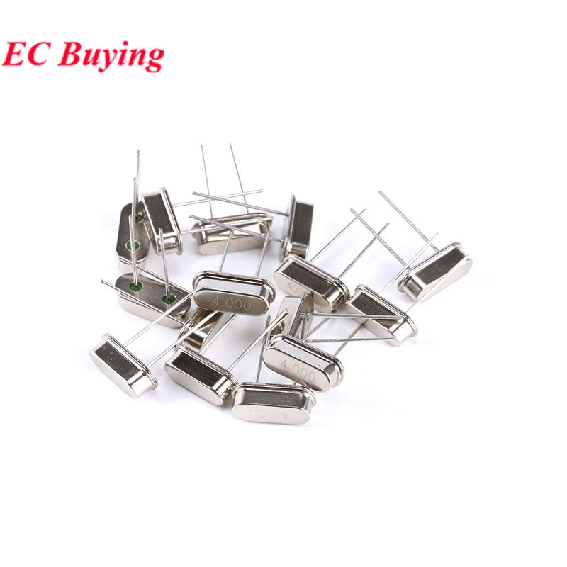 10pcs/lot 4.000MHZ HC-49S Crystal Oscillator 4MHz 4M 4.000M Hz 4 4.000 MHz Mini Passive Resonator Quartz