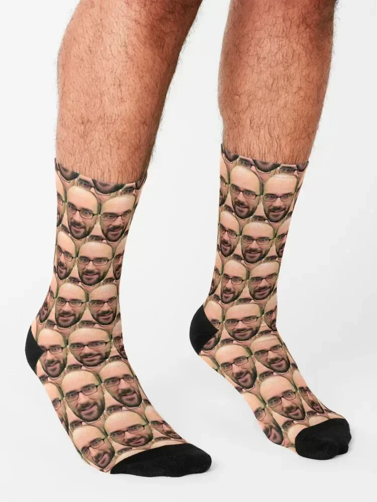 Hey Vsauce Michael here Socks kids loose Christmas new in's Women's Socks Men's