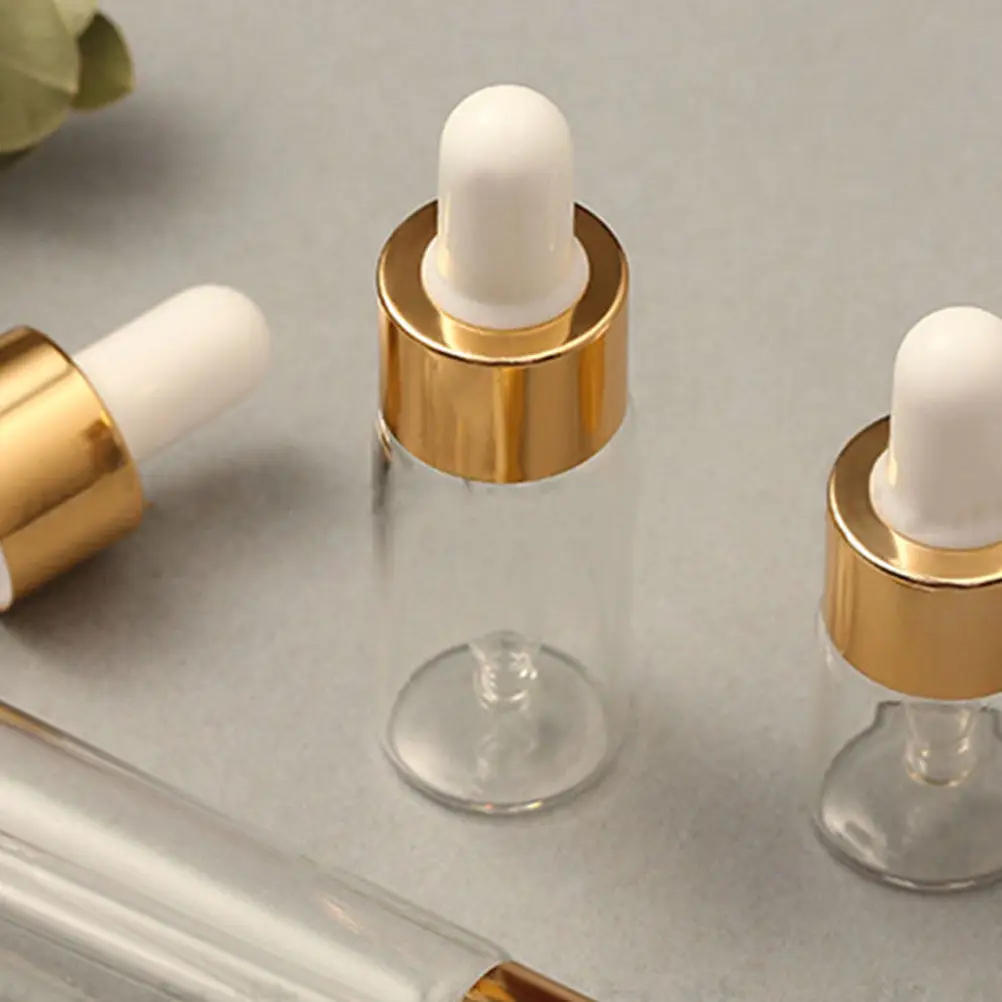 

10 шт. портативных флаконов для эфирных масел с пипеткой, из толстого стекла, многоразовые мини-флаконы для путешествий, хранения парфюмерии, компактные, многофункциональные