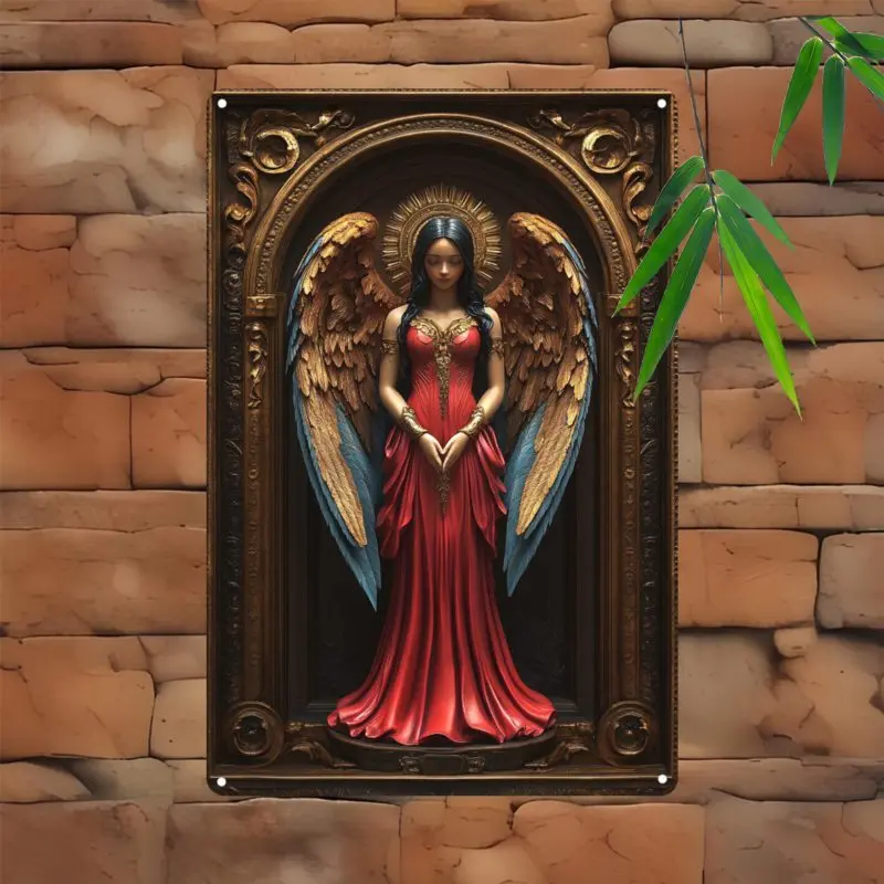 

Mythological Figures, Archangels, Relief Visual Effects, Holiday Decorations, Aluminum Metal Sign, Wall Decoration Paintings