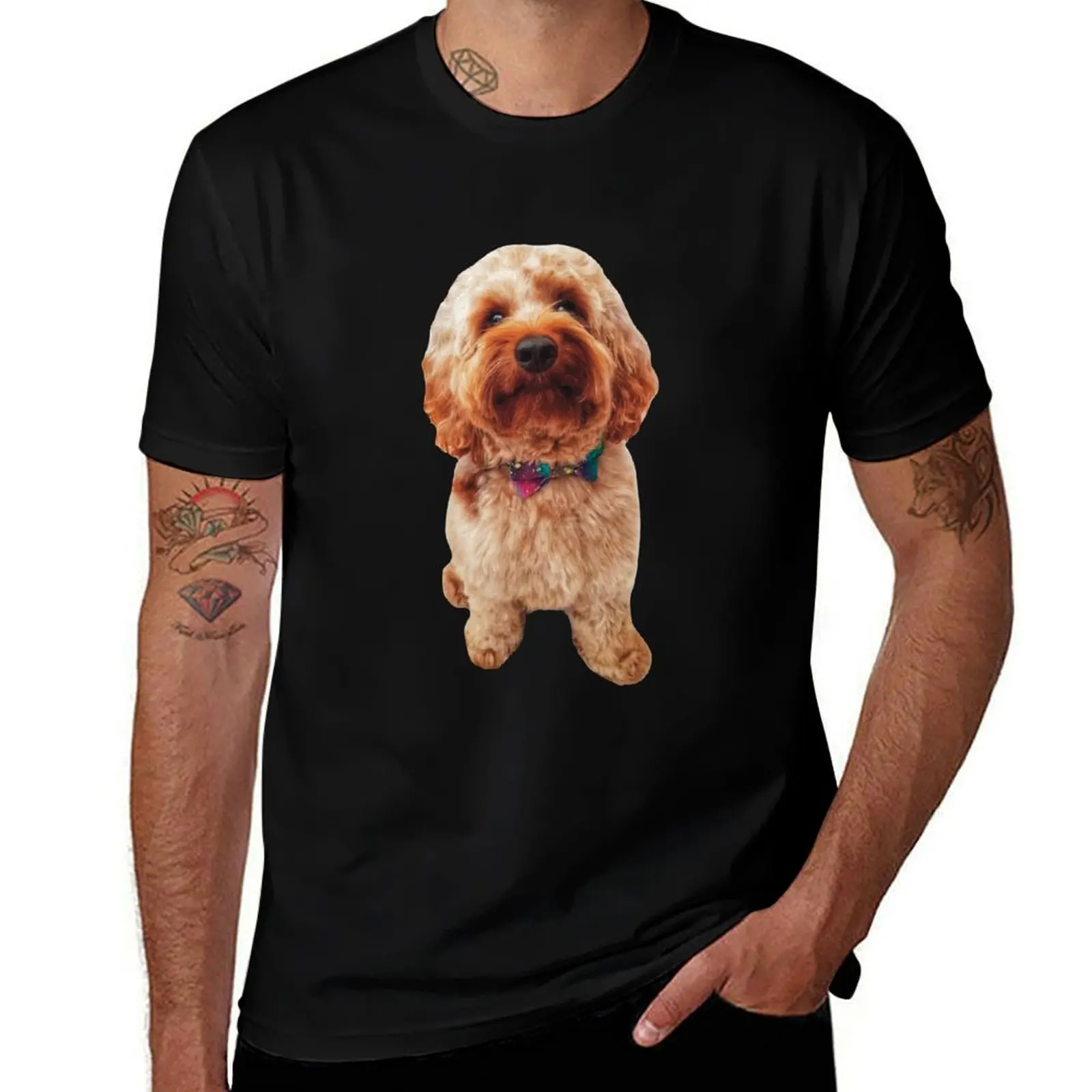 Red Cockapoo in Bow tie T-Shirt anime t shirts for man T-Shirt