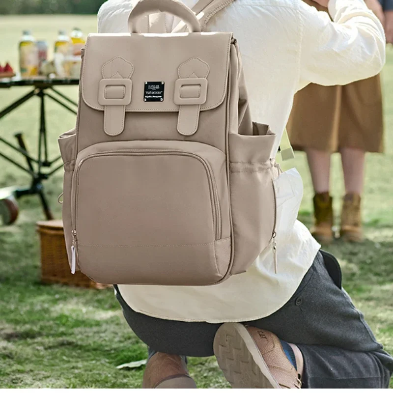 Bolsa multifuncional de fraldas para mãe, mochila e bolsa de grande capacidade para mamães, bolsa de viagem leve, versátil, 118