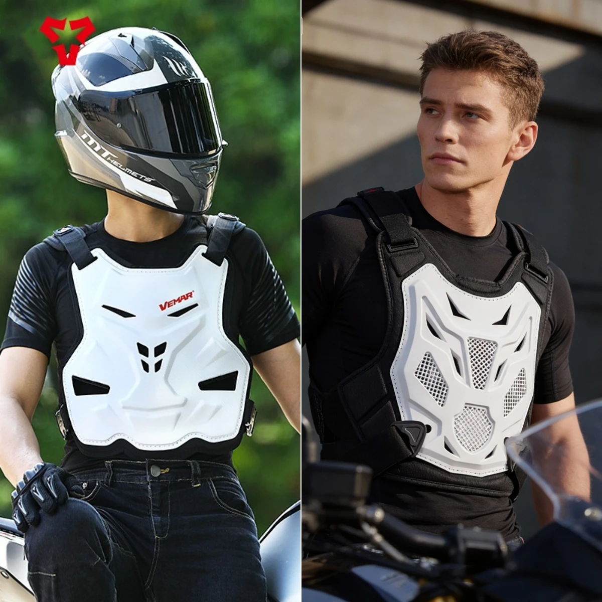 

VEMAR All Season Motocross Armor Vest Motorcycle Body Protection Dirt Bike MTB Chest Back Protector Moto Equipment Vest