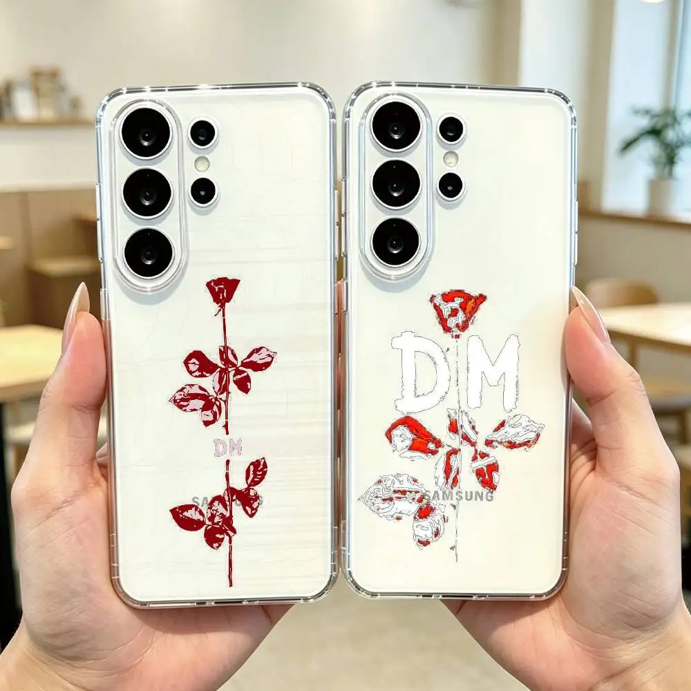 Rock band D-Depeche Mode Phone Case For Samsung S25,S24,S21,S22,S23,S30,Ultra,S20,Plus,Fe Transparent Cover Gift