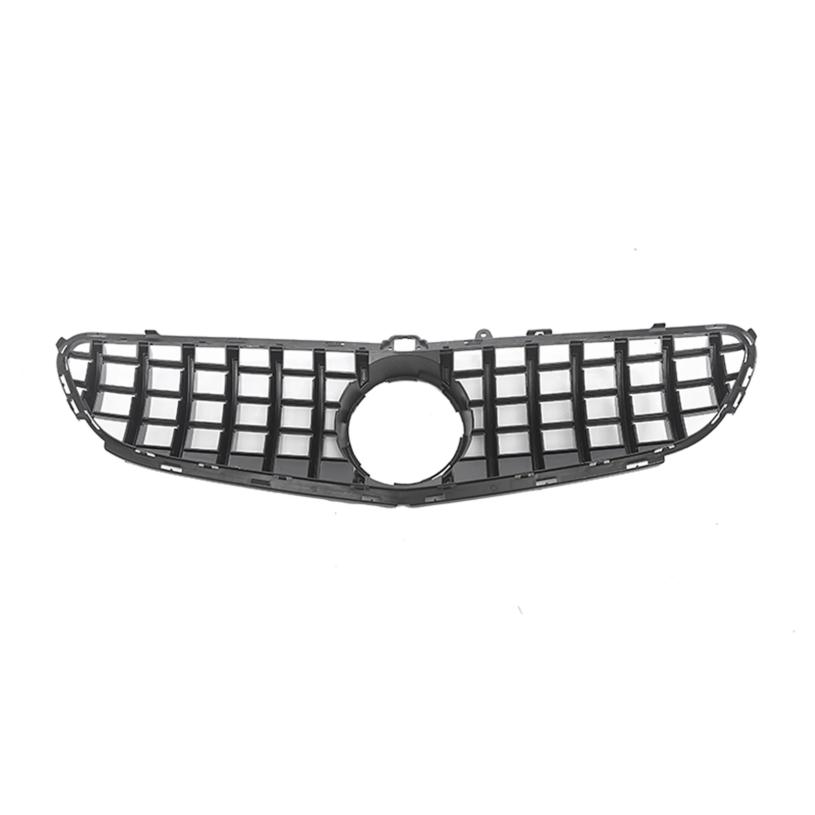 For Mercedes Benz W218 C218 CLS63 AMG 2015-2018 GT Style Front Grille Black/Silver Car Upper Bumper Hood Mesh Grid Racing Grill