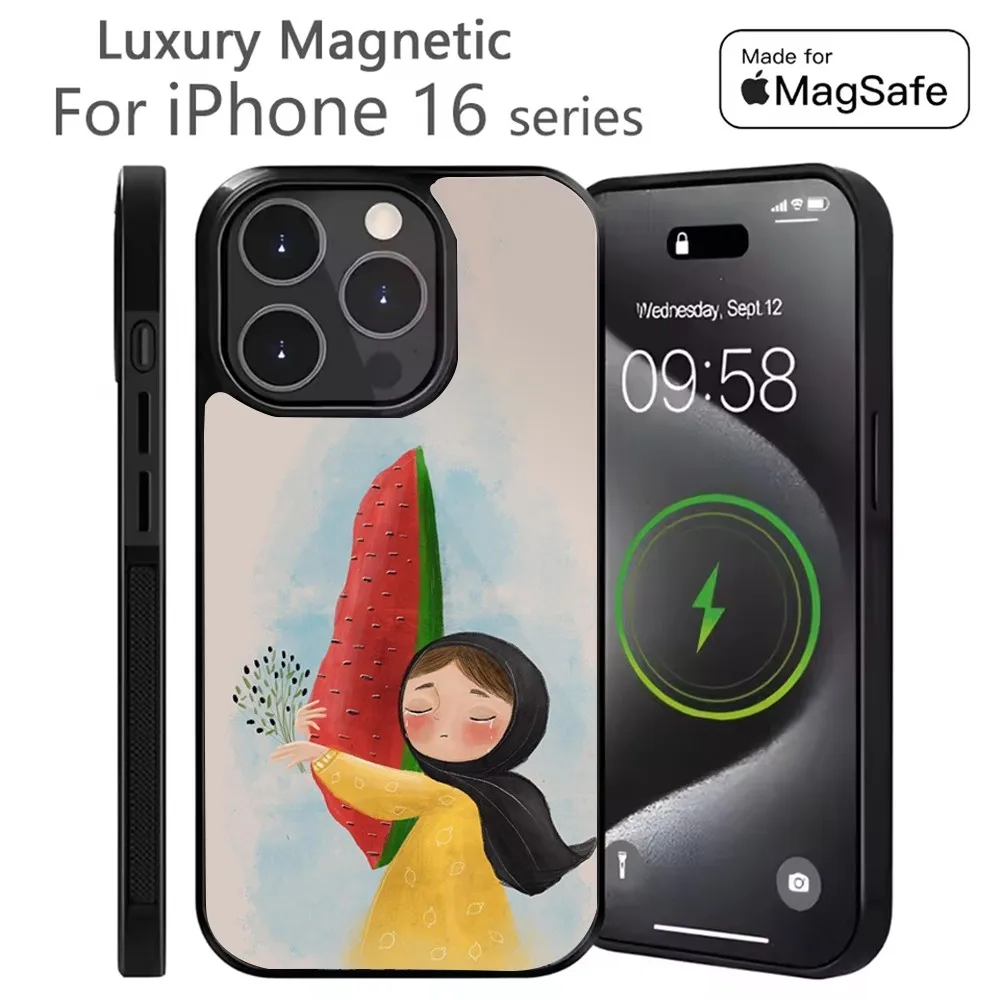 

P-Palestine-es-F-Flag MAP Phone Case For iPhone 16,15,14,13,12,11,Plus,Pro,Max Mini Magsafe Magnetic Wireless Charging