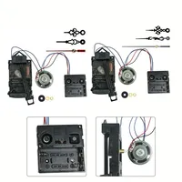 1 Set DIY Wall Clock Pendulum Movement Silent Mechanism With Music Chime Box Hand Quartz Repair Kit Shaft For Clock Floor Clock