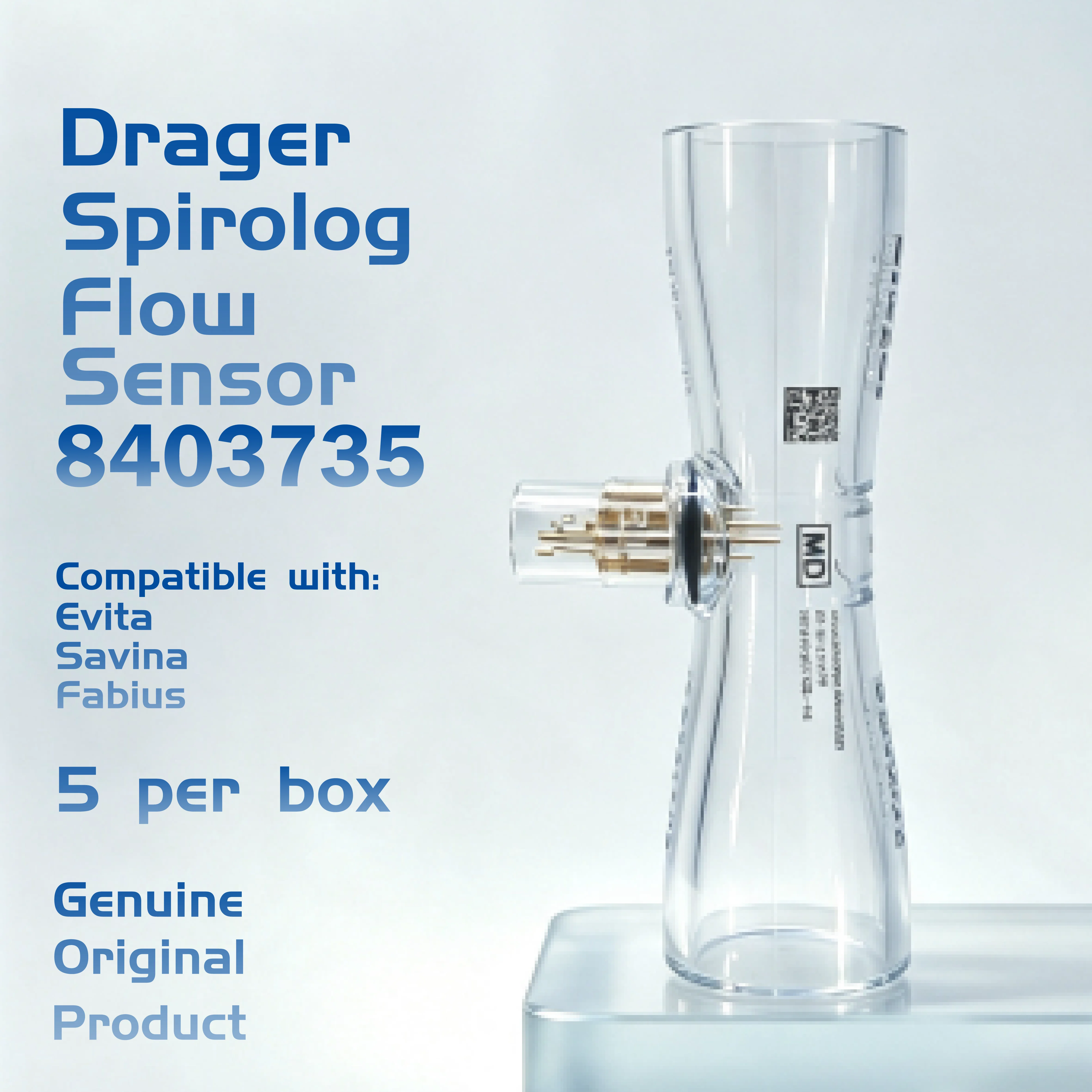 8403735 Drager Spirolog Flow Sensor for Savina/Savina 300/Evita2/4/XL  (5pcs/pack)