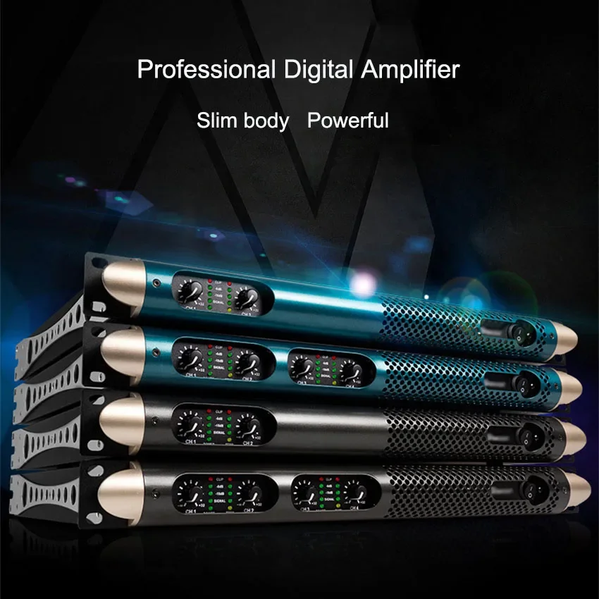 Professional 2/4 channel 850W digital power amplifier Stage Performance Outdoor Conference Home Theater Audio power amplifier