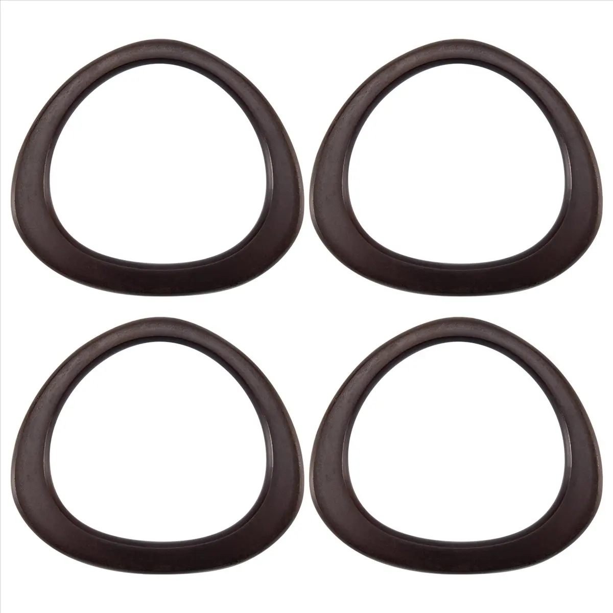 ABQR 4-упаковка деревянных ручек для кошелька D-образной формы, сменный инструмент для вязаной крючком вязаной сумки, пляжной сумки, соломенные ручки для сумок