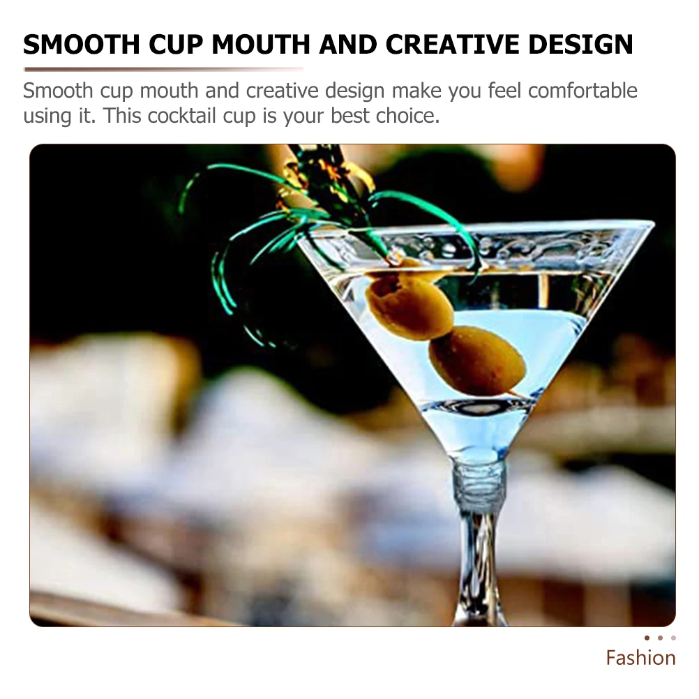 

15pcs Clear Cocktail Glasses Disposable Beverage Cups Party Goblets For Wedding Sweet Dessert Cups Stable Durable