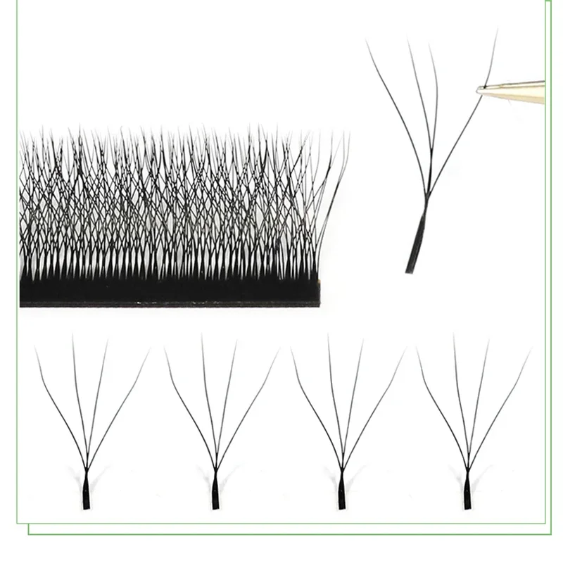 2026 NEW Automatic Flowering W Shape Bloom 3D 4D 5D 6D Premade Fans Speed Eyelash Extensions Natural Soft Light Full Dense