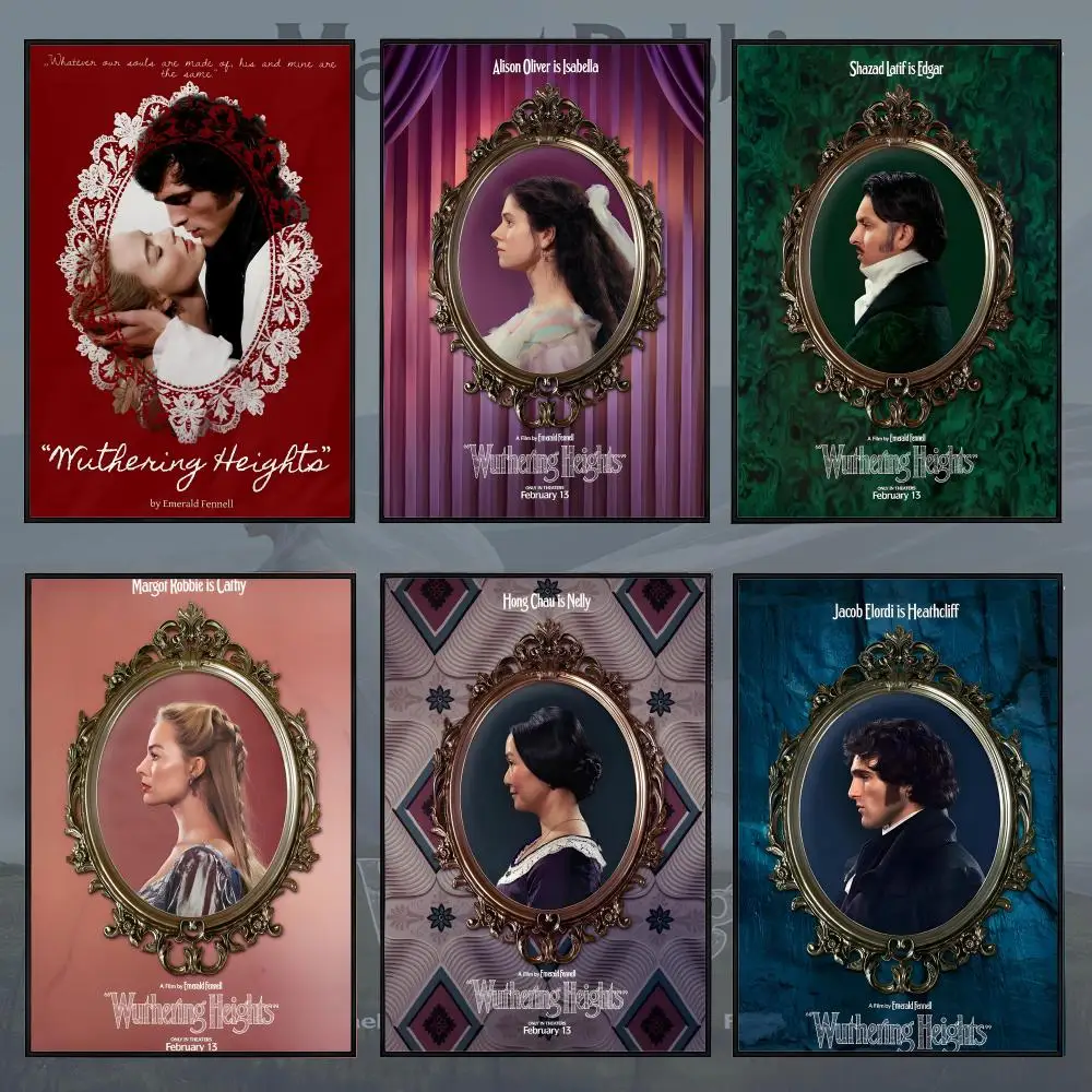 Literature W-Wuthering H-Heights Poster PP Self Adhesive Decorative Poster Waterproof Waterproof for Apartment Bedroom