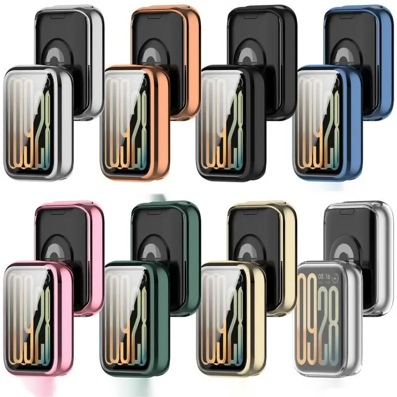 Plating Case For Xiaomi Mi Band 9 Pro Smart Strap Soft Protector Shell Bumper Protective Cover For Mi Band9 Pro Accessories