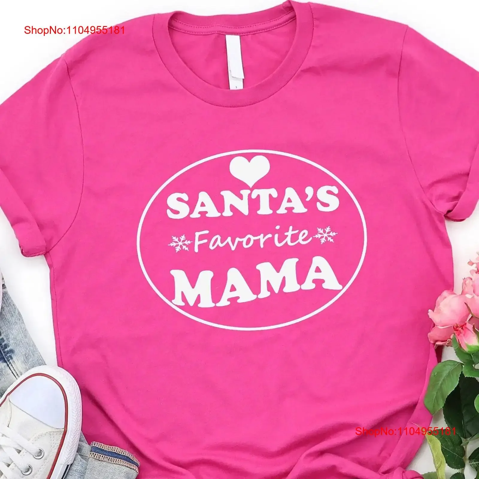 

Футболка с круглым вырезом «Улюбленая мама» Санта-Клауса, винтажный стираный топ на день матери для мамы, дня рождения, для повседневной носки, стильный слегка унисекс