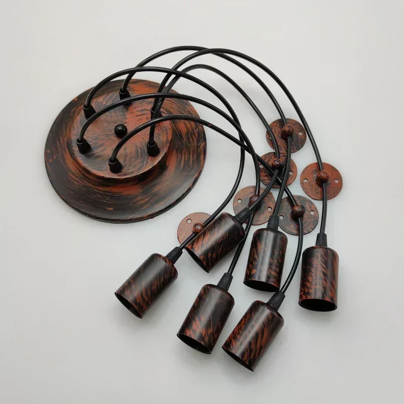 

Chandelier Vintage E27 Multi-Head Cable 0.75mm For Loft Bar Restaurant Cafe DIY Art Spider Ceiling Lamp Modern Lighting