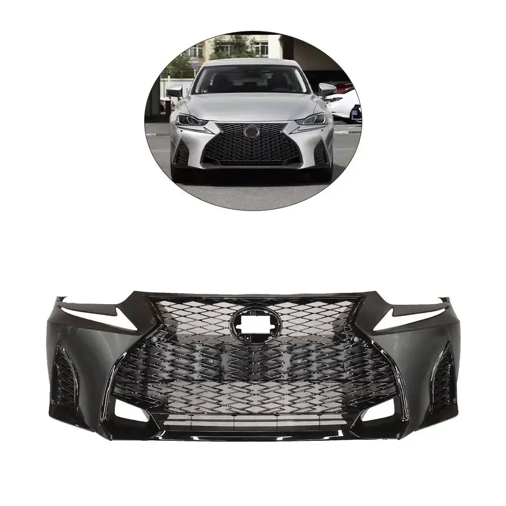 High Quality LEXUS IS 2017-2019 Front Face Upgrade To 2021 F Sport Style Front Bumper Body Kit No Need Change Head Lamp