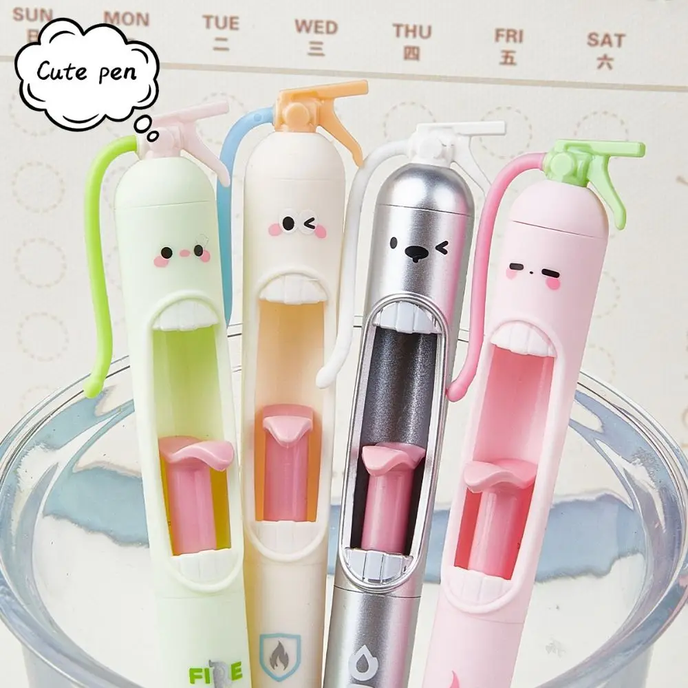 4Pcs Creative 0.5mm Relax Switch Pens Smooth Writing Anti-Anxiety Fidget Clicker Gel Pen Study Tool for School Students